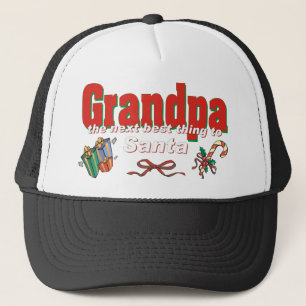 Grandpa, The Next Best Thing To Santa Trucker Hat