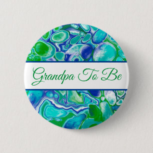 Grandpa To Be   Boy's  Baby Shower    Button