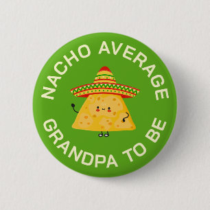 Grandpa To Be Funny Pun Custom Baby Shower Party 2 Inch Round Button
