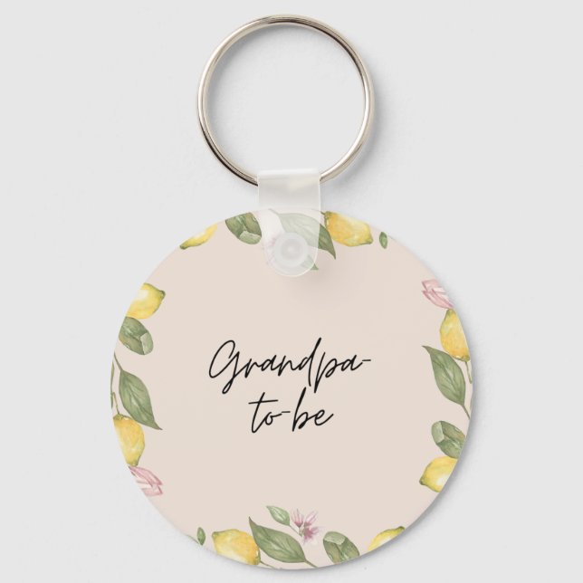 Grandpa-to-be Keychain (Front)