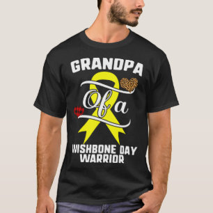 Grandpa Wishbone Day Leopard Buffalo Plaid Family T-Shirt