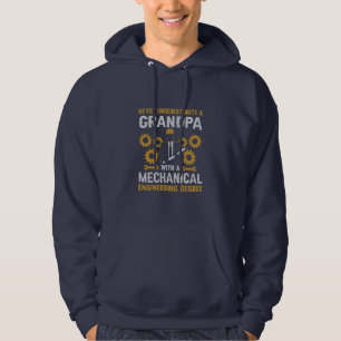 Grandpa With A Mechanical Engineering Hoodie