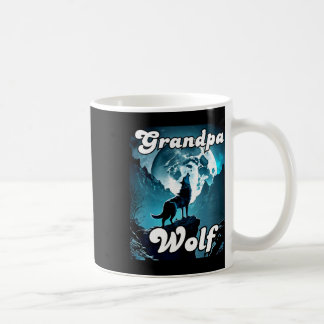 Grandpa Wolf Matching Tribe Wolves Camping Pack Fa Coffee Mug