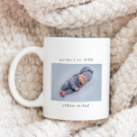 Grandpa Year Established New Baby Photo Coffee Mug<br><div class="desc">A simple grandpa year established baby photo coffee mug. This mug features classic text with a baby photo. The photo is for placement purposes only and can be replaced with any photo you choose. All text can be customized with any wording of your choice. The perfect gift for grandpa's birthday,...</div>