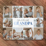 Grandpa Your The Best Photo Mouse Pad<br><div class="desc">Personalized grandfather mousepad featuring a plain white background that can be changed to any colour,  10 photos of the grandson/granddaughter,  the saying "your the best grandpa",  and the childrens names.</div>