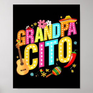 Grandpacito family cinco de mayo matching mexican poster