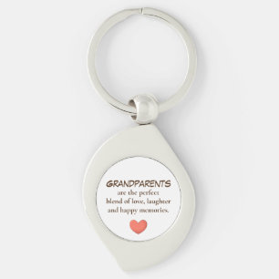 Grandparent are Perfect Love Heart keychains
