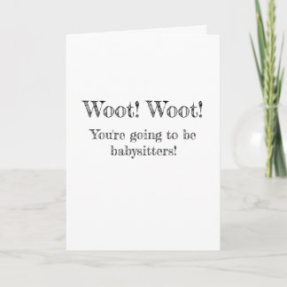 Grandparent Baby Announcement Card