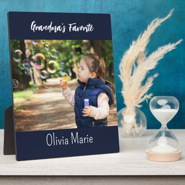 Grandparent Brag Custom Tabletop Plaque (Side)