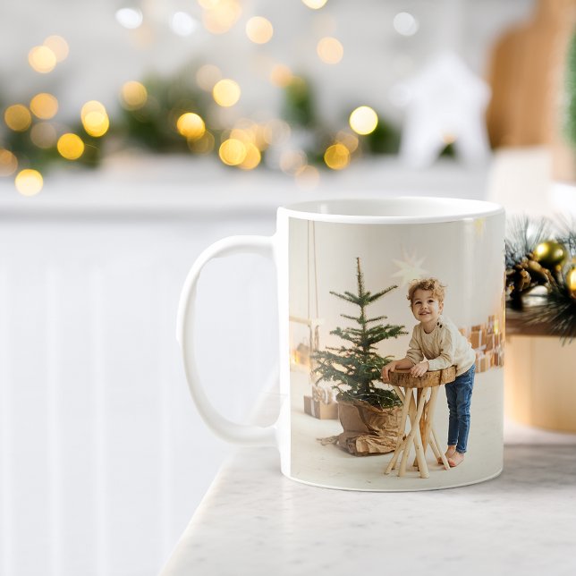 Grandparent Merry Christmas Script Modern Coffee Mug (Grandparent Merry Christmas Script Modern Coffee Mug)