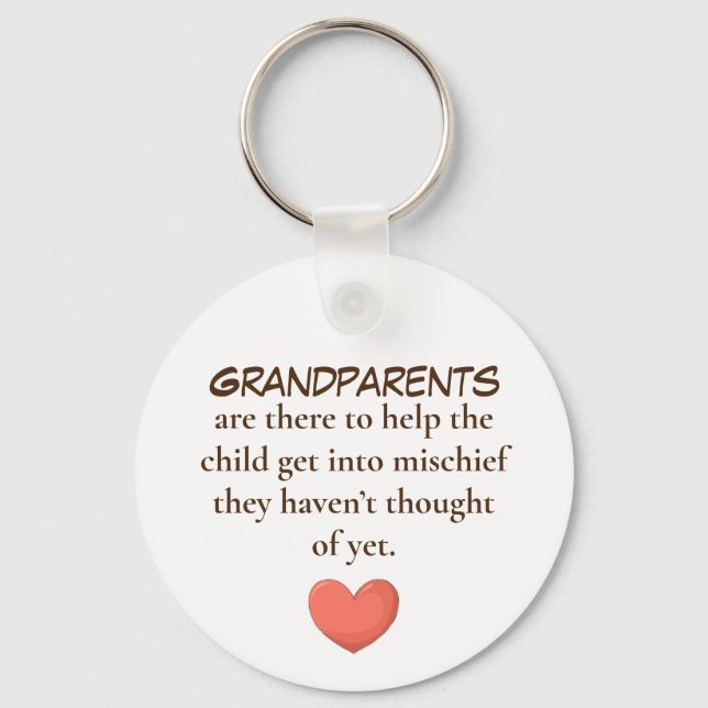 Grandparent Mischief keychains (Front)