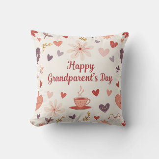 Grandparent’s Day Floral Pillow