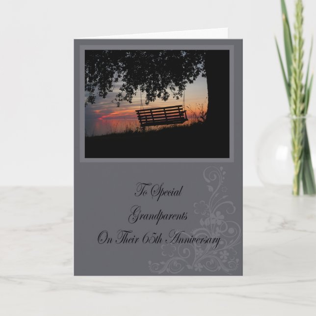 Grandparents 65th Anniversary Card (Front)