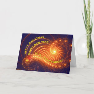Grandparents, a Christmas wish Holiday Card