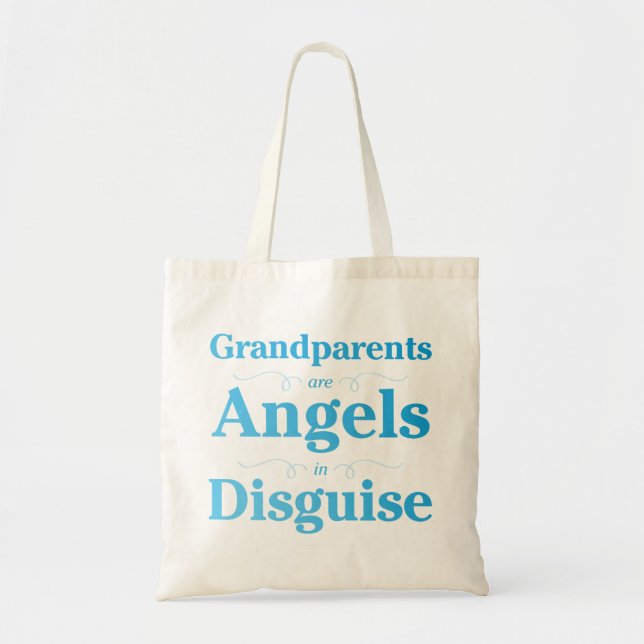 Grandparents are Angels in Disguise Tote Bag (Front)