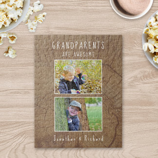 "Grandparents Are Awesome" Custom Puzzle