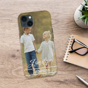 Grandparents Calligraphy Script Photo Personalized iPhone 13 Case
