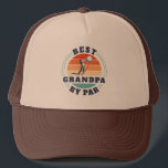 Grandparents Day Best Grandpa By Par Golf Lover Trucker Hat<br><div class="desc">Retro Best Grandpa By Par design you can customize for the recipient of this cute golf theme design. Perfect gift for Father's Day or grandfather's birthday. The text "GRANDPA" can be customized with any dad moniker by clicking the "Personalize" button above. Can also double as a company swag if you...</div>