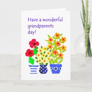 Grandparents Day Card - Flower Power