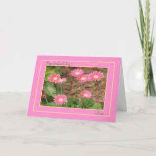 Grandparent's Day Card for Mamaw with Pink Daisies