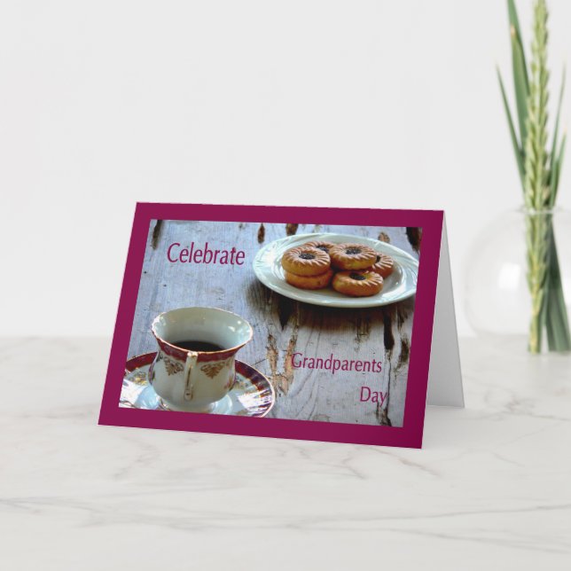 Grandparents Day Card with Tea & Crumpets (Front)