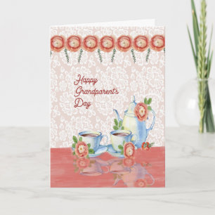 Grandparent's Day Card with Tea Pot & Cups