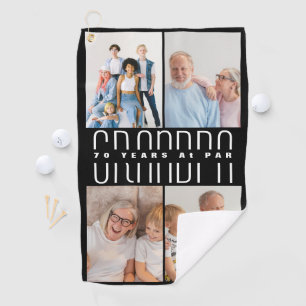 Grandparents day gift for 70 year old golf towel