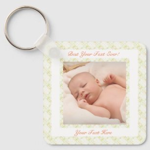 Grandparents Day Green Best Gran Ever Photo Gift Keychain