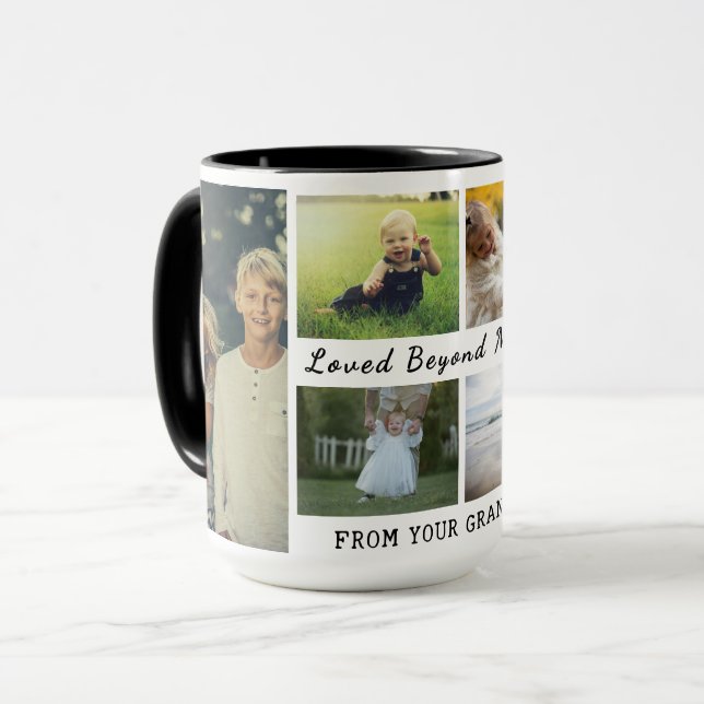 Grandparents Day Mug – Loved Beyond Measure  (Front Left)