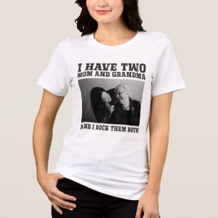 Grandparents Day Personalized grandmother Tri-Blend Shirt