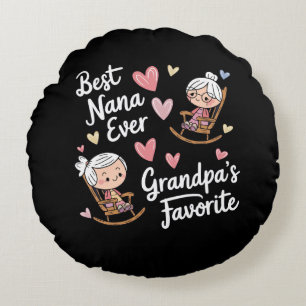 Grandparents Day Round Pillow