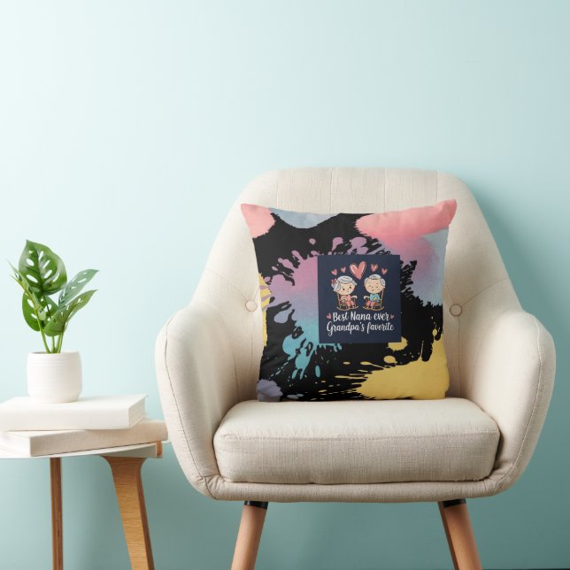 Grandparents Day Throw Pillow (Chair)