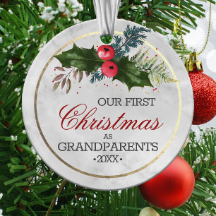 Grandparents First Christmas Ornament