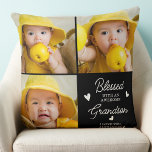 Grandparents from Grandson Custom Photo Collage Throw Pillow<br><div class="desc">Celebrate your grandparents with a custom photo collage pillow. This unique grandparents pillow is the perfect gift whether its a birthday, Grandparents day or Christmas from the grandchildren. Phrase "Blessed with an awesome Grandson" can be personalized for granddaughter. Personalize with 'I Love You and grandchilds name and two of your...</div>