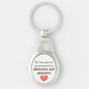 Grandparents Get Promoted keychains