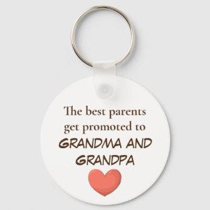 Grandparents Get Promoted keychains