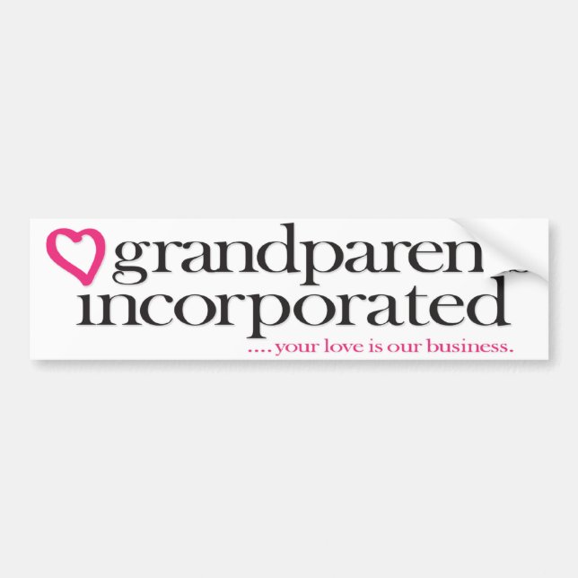 Grandparents Incorporated Bumper Sticker (Front)