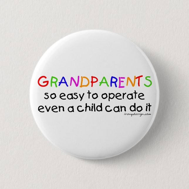 Grandparents Love 2 Inch Round Button (Front)