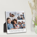 Grandparents Love You 3 Photo Collage Plaque<br><div class="desc">Elegant keepsake photo plaque to celebrate the best grandparents ever featuring a 3 photo collage of their grandchildren and family. Personalize "We Love You Grandma & Grandpa" and add the names of their grandchildren and family.</div>