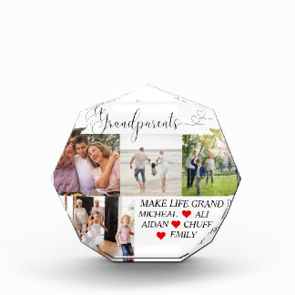 GRANDPARENTS MAKE LIFE GRAND PHOTO COLLAGE BLOCK