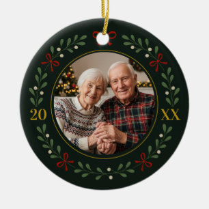 Grandparents Photo Wreath Ornament – Family 