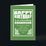 Grandparents to grandson happy birthday wish card<br><div class="desc">grandson birthday greeting card,  funny grandson birthday card</div>
