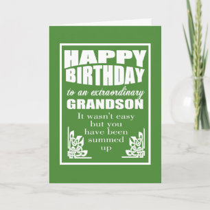 Grandparents to grandson happy birthday wish card