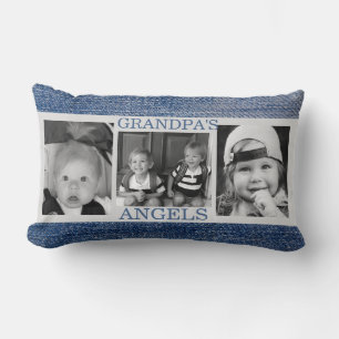Grandpa's Angels 3 Photo Pillow