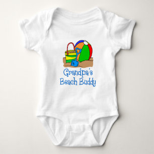 Grandpa's Beach Buddy Baby Bodysuit