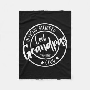 Grandpas Club Official Member Vintage For Women Me Fleece Blanket