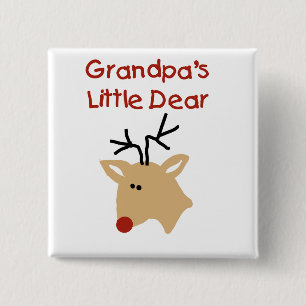 Grandpa's  Dear T-shirts and Gifts 2 Inch Square Button