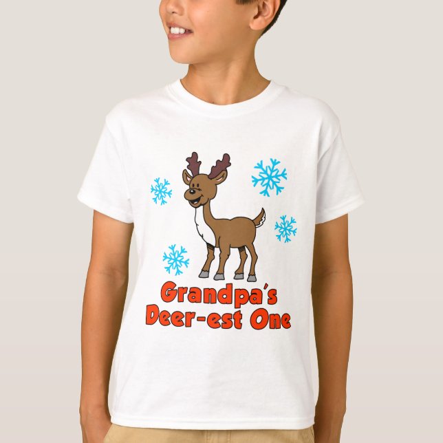 Grandpa's Deer-est One T-Shirt (Front)