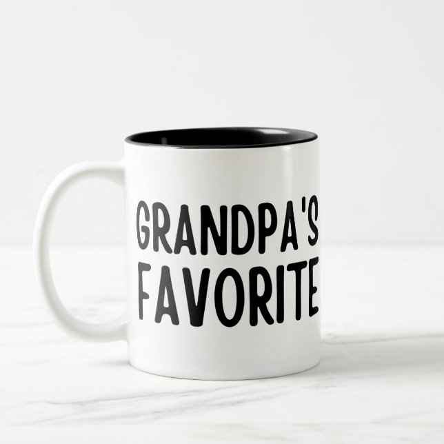 Grandpa's Favourite Two-Tone Coffee Mug (Left)