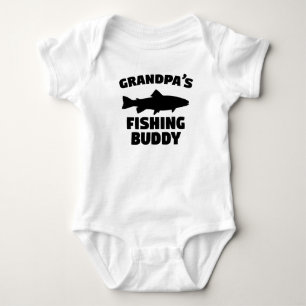 Grandpa's Fishing Buddy Baby Bodysuit